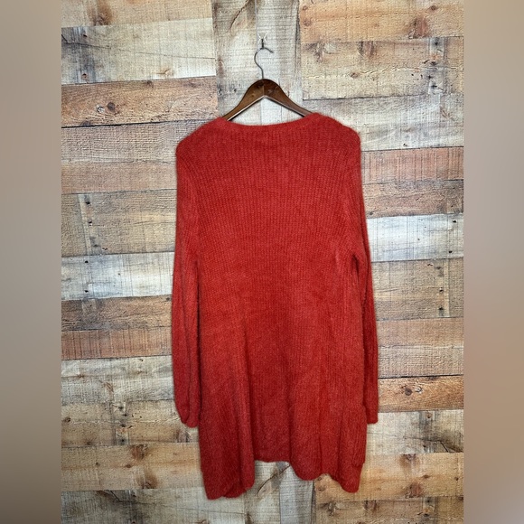 Quinn+Willow Burnt Orange sunset Long Cardigan L - Picture 6 of 7